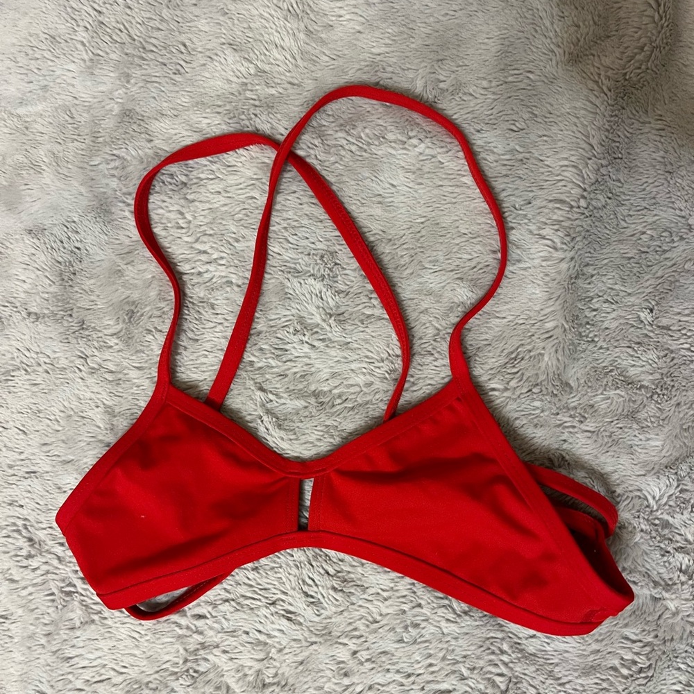 Jolyn Red Bikini Top